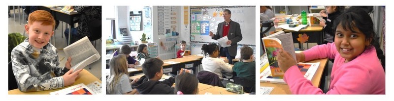 students with dictionaries