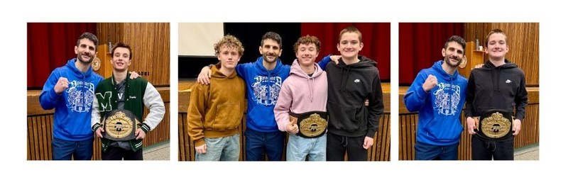 speaker with students