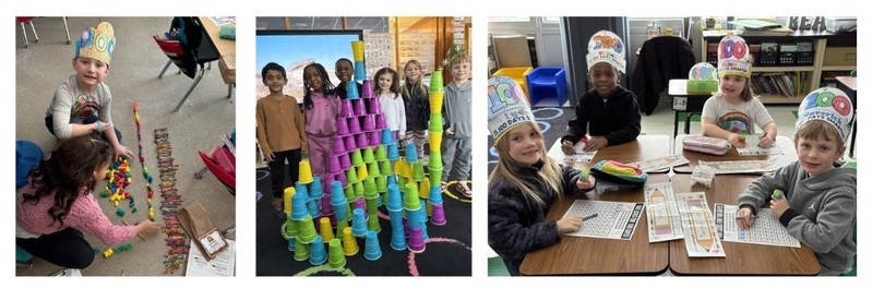 students and 100th day activities
