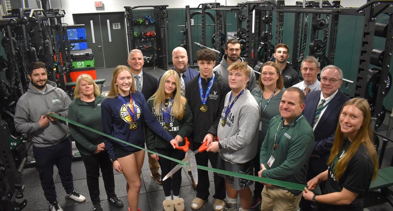 weight room ribbon cutting