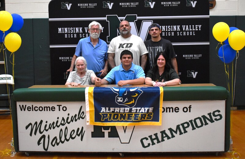 student athlete and family