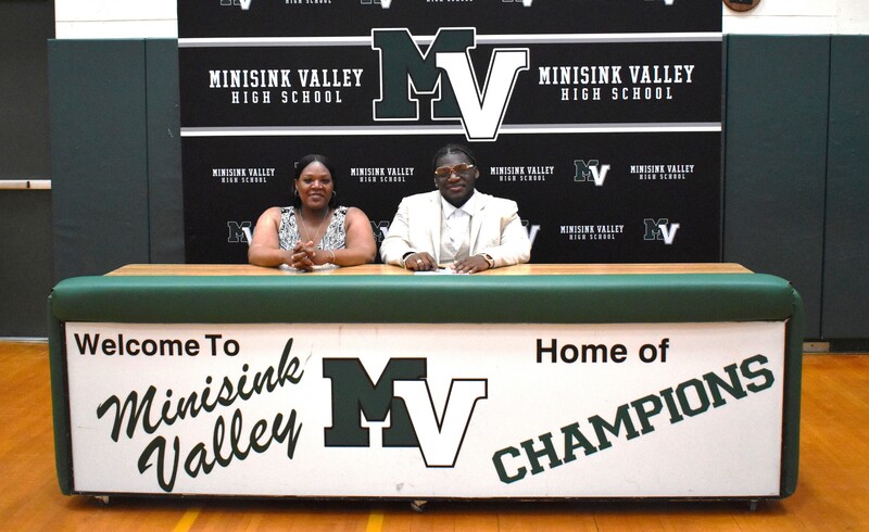 student athlete and family