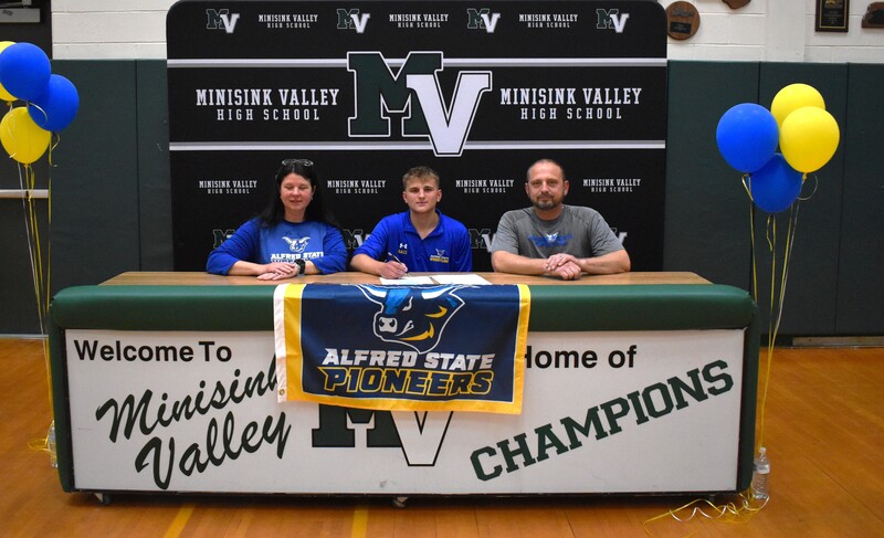 student athlete and family