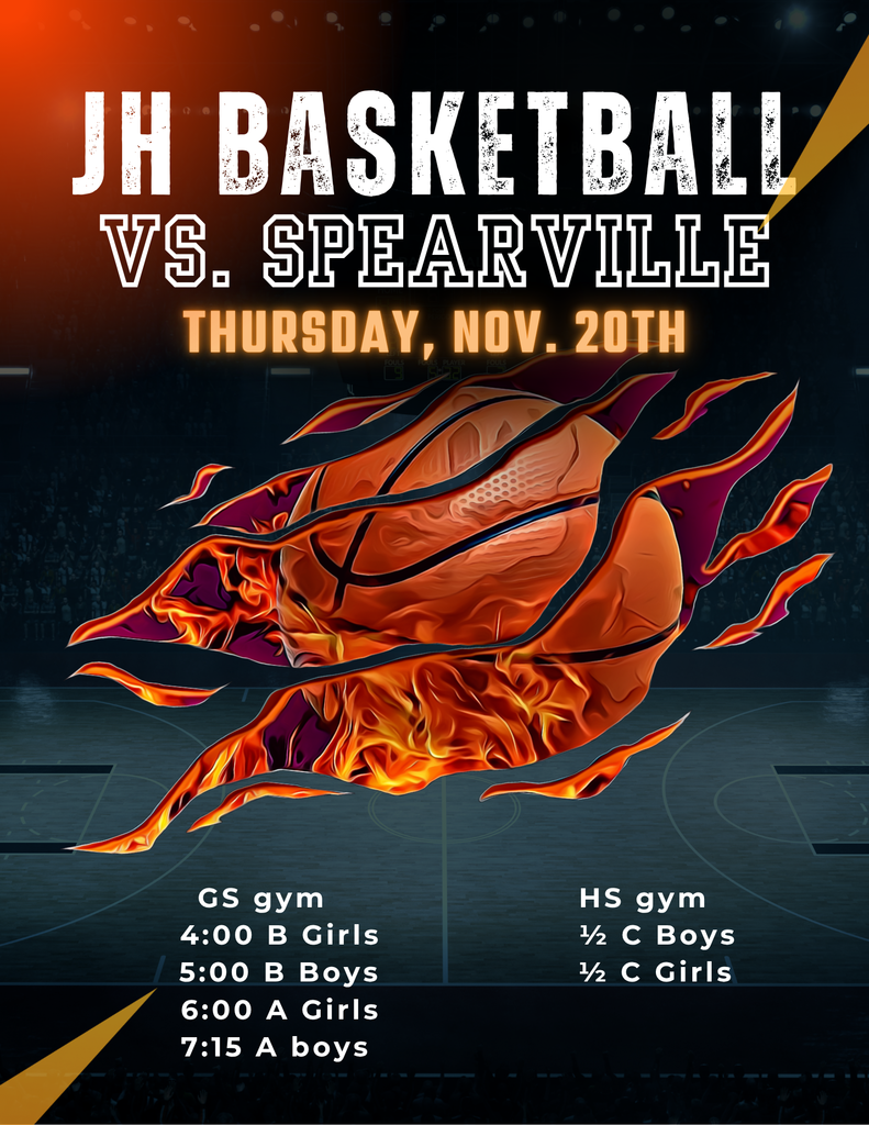 JH basketball vs. Spearville on Nov. 20 starting at 4:00