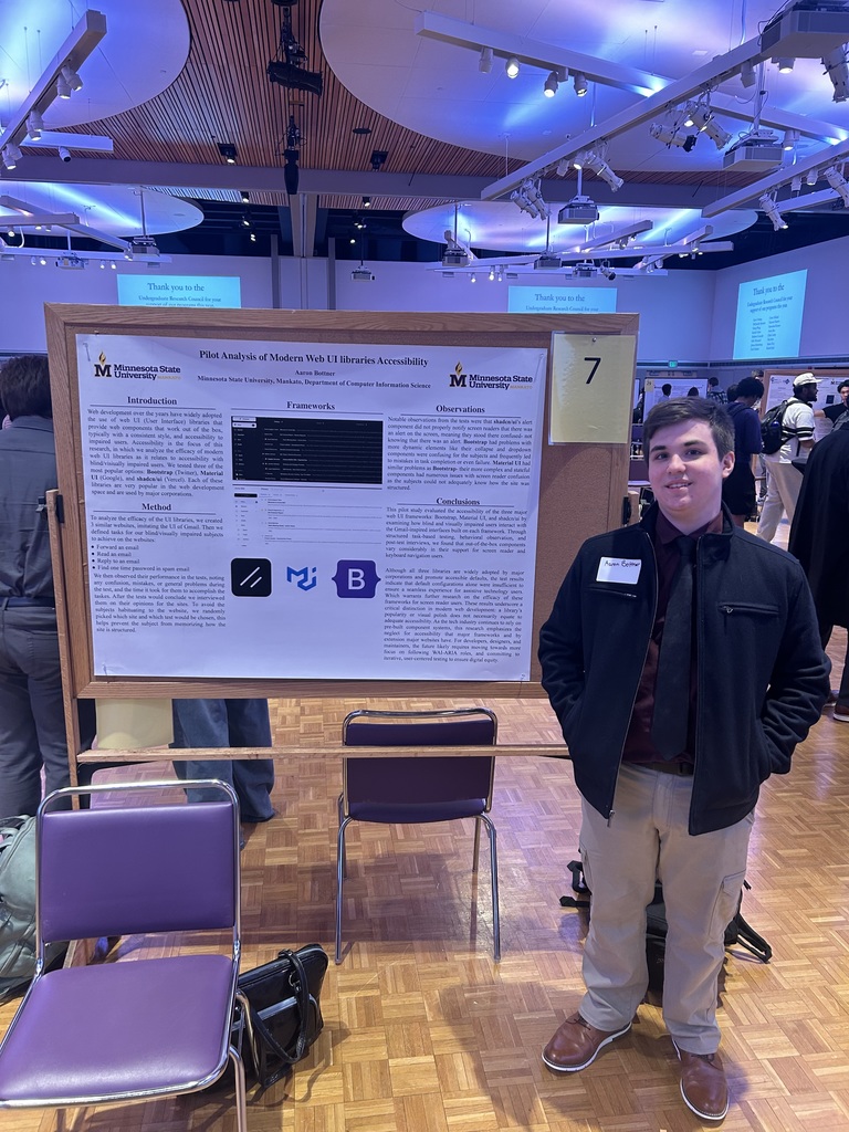 Aaron at the symposium