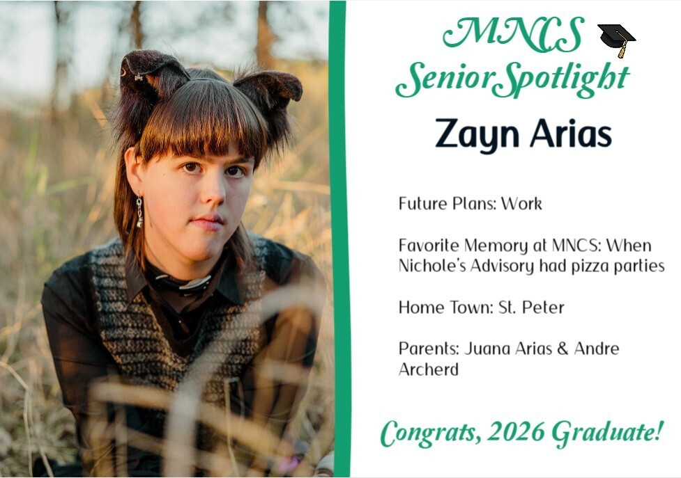 MNCS Senior Spotlight - Zayn Arias