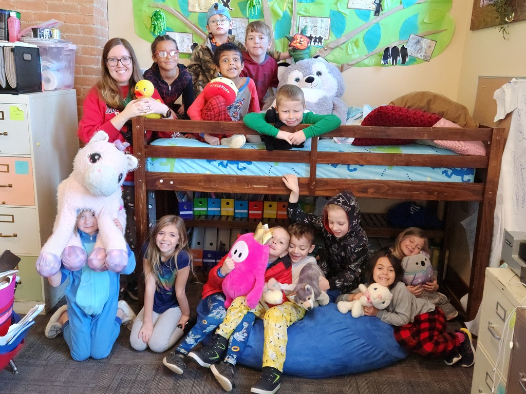 What a WONDERFUL Pajama Day at MNCS Elementary!!! So many students participated in wearing their coziest and festive pajamas today for a fun and comfy day of learning! Some students were able to bring in their cuddly stuffed animal friends for the day as well in celebration. We've had a blast so far and thank you to all the students and staff who participated! Thank you for the support of the parents for helping their kids get ready this week with all the fun and creative outfits too! What a great Spirit Week so far!