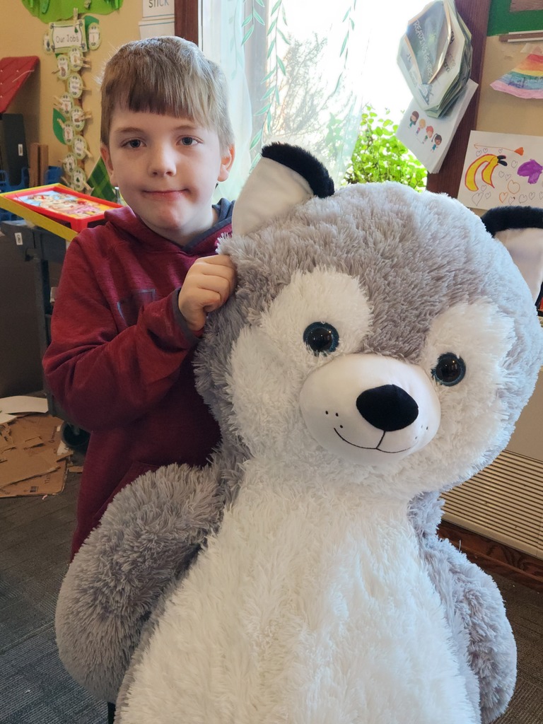 Students in the Critter classroom were able to bring a stuffed animal friend!