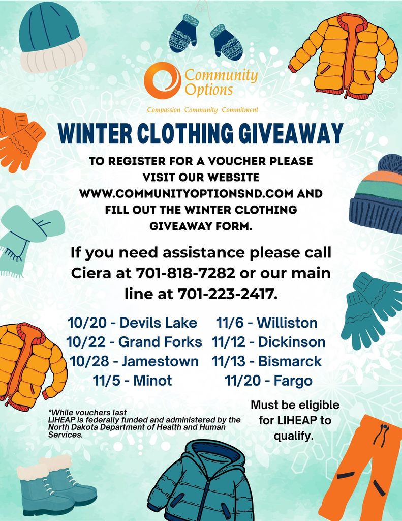 WINTER CLOTHING GIVEAWAY