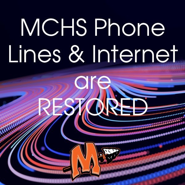 phone lines and internet restored