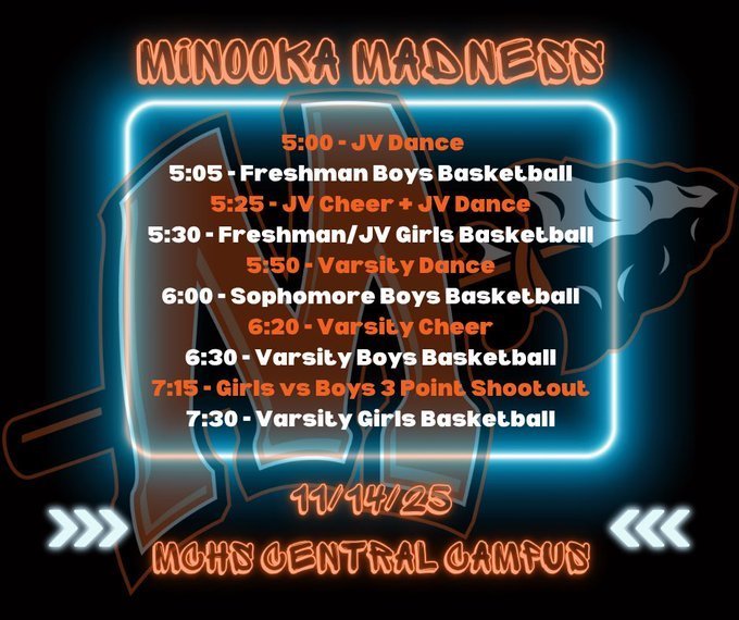 minooka madness schedule