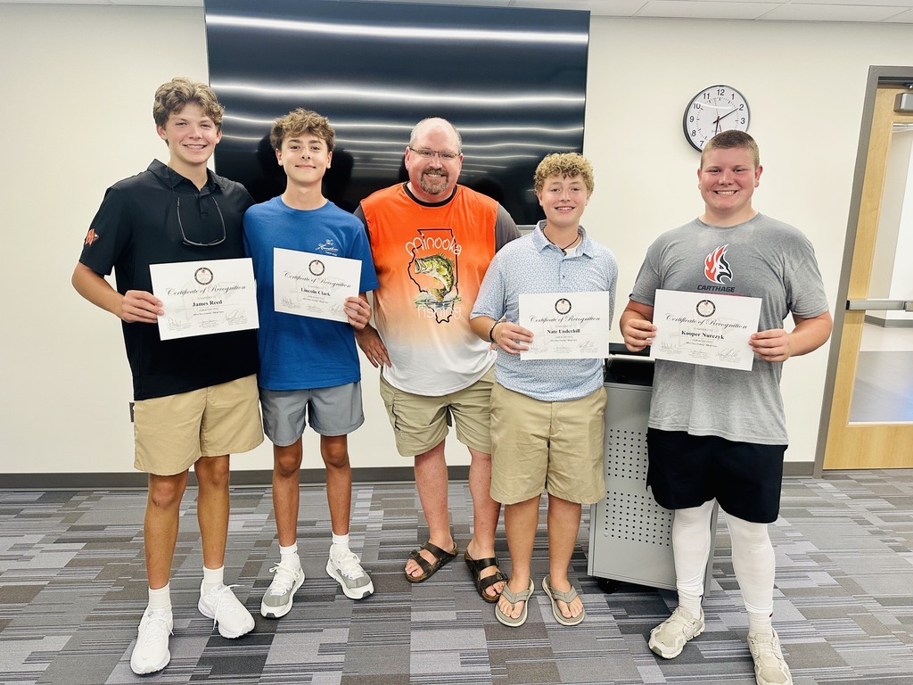 students with certificates