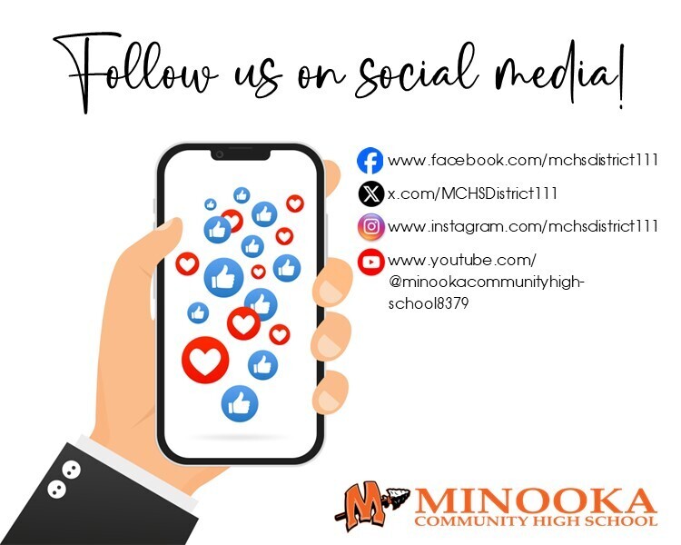 follow us on social media
