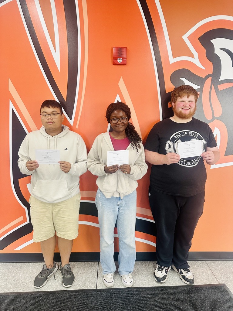 students with certificates