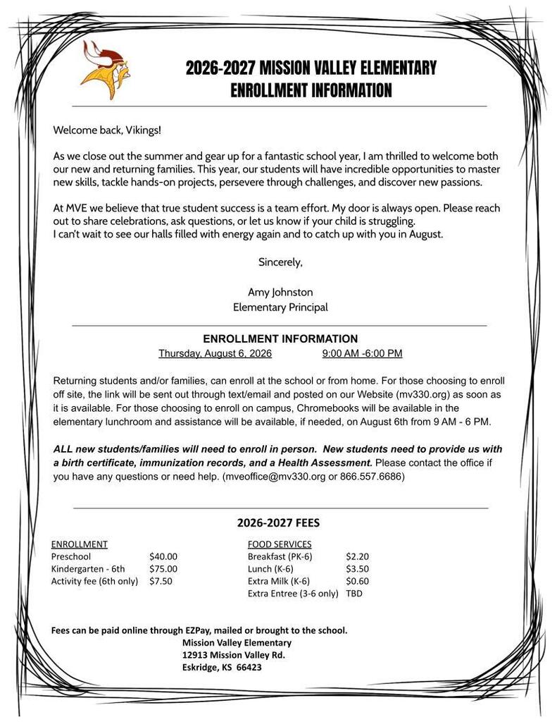 page 1 of 26-27 Enrollment Info