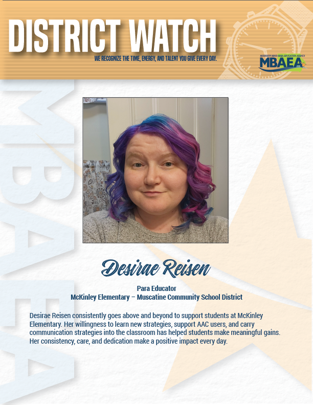 District Watch - Desirae Reisen