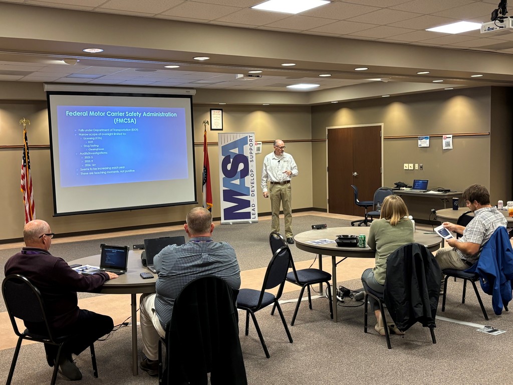 Keith Henry presents to the group