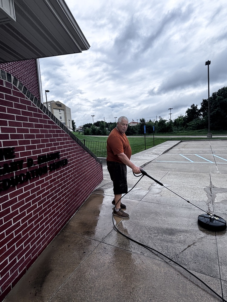 MASA team cleaning the grounds