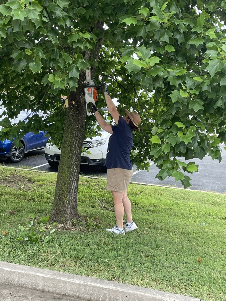 MASA team cleaning the grounds