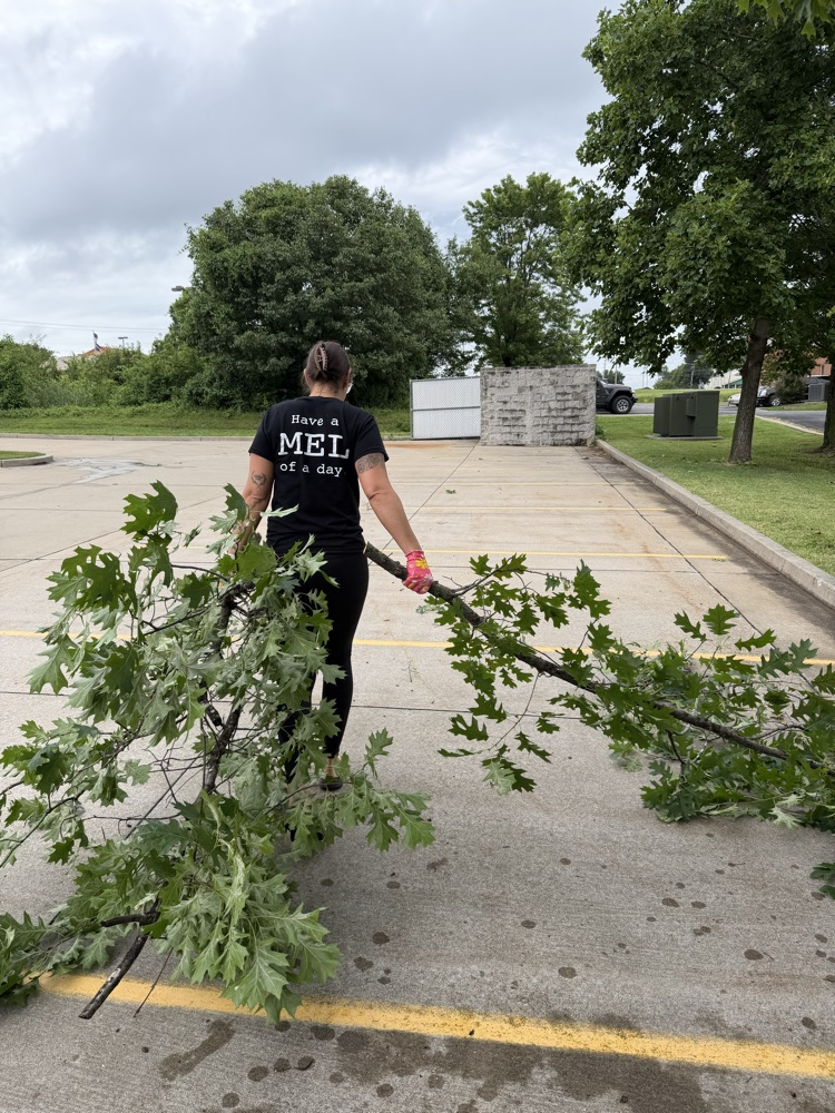 MASA team cleaning the grounds