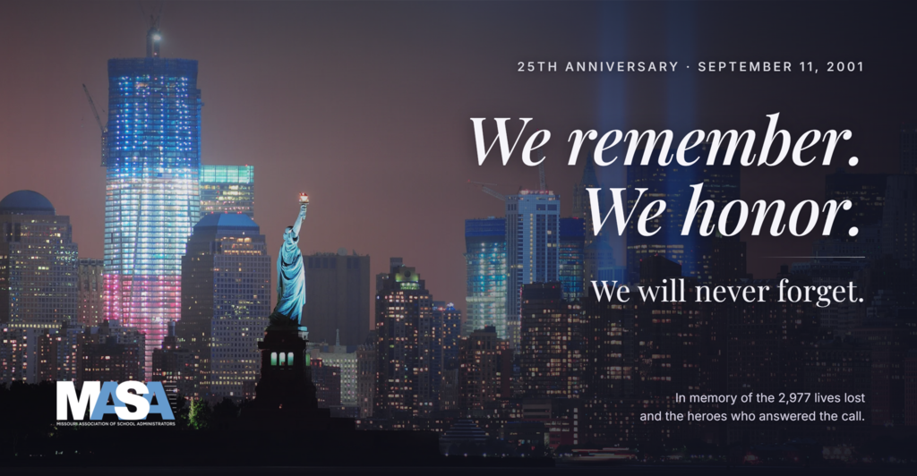 9/11 memorial graphic