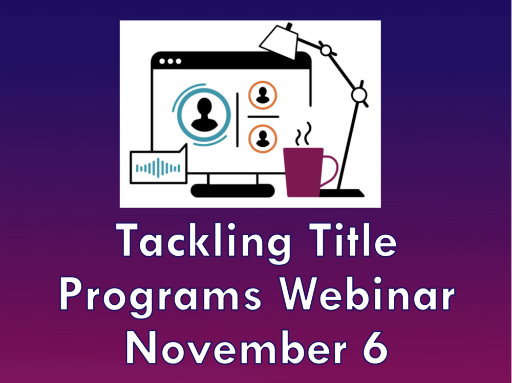 Tacking Title Programs Webinar - November 6