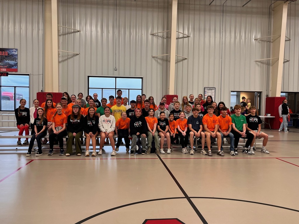 A large group of students.