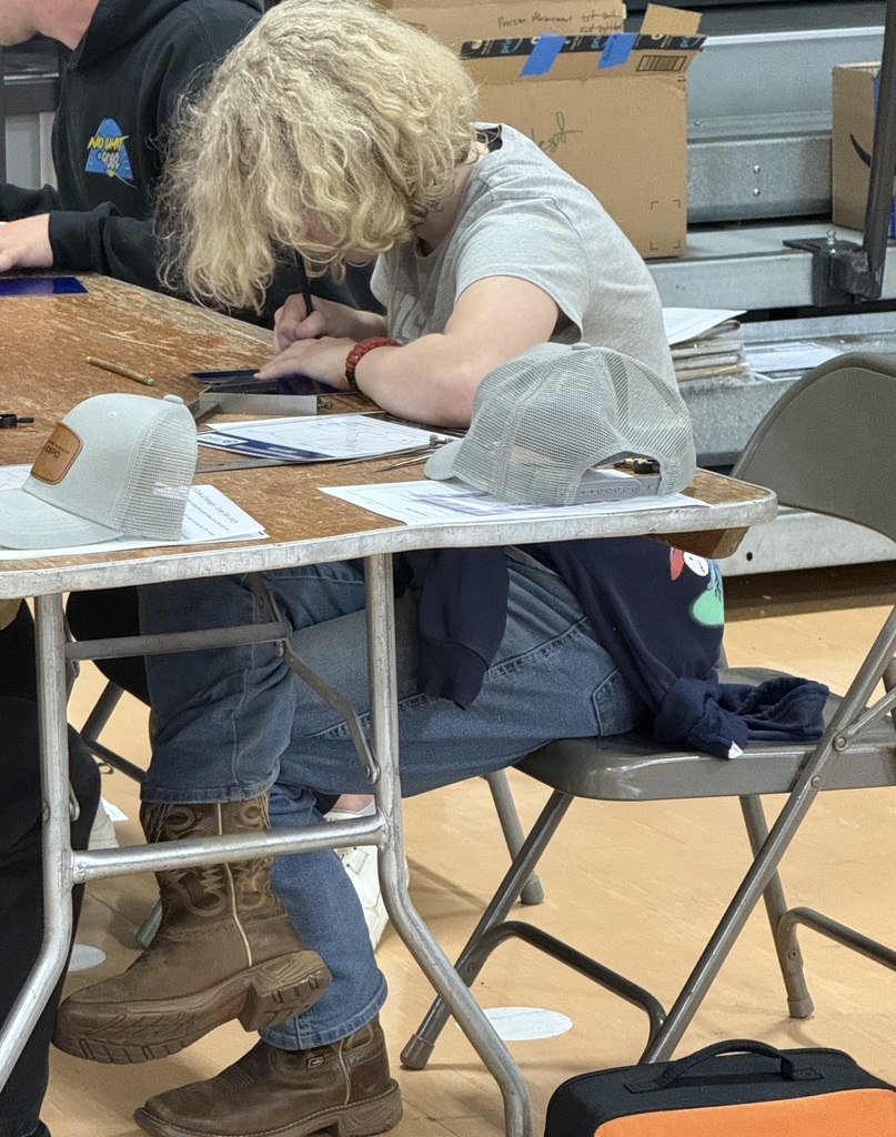 Student working at a desk