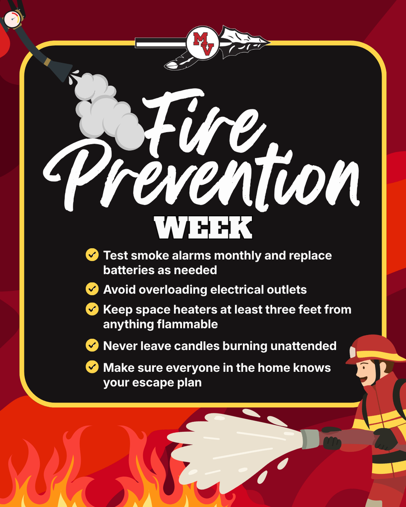Fire Prevention Week safety tips include testing smoke alarms, avoiding overloaded outlets, safe heater and candle use, and having an escape plan.
