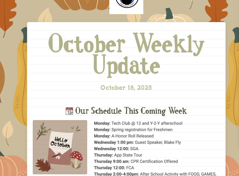 Weekly Newsletter