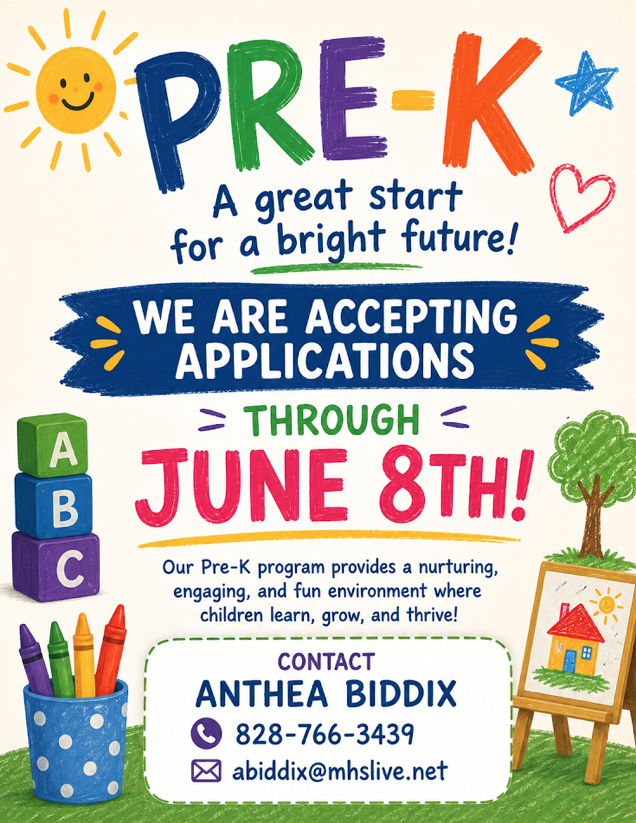 Pre-K application poster