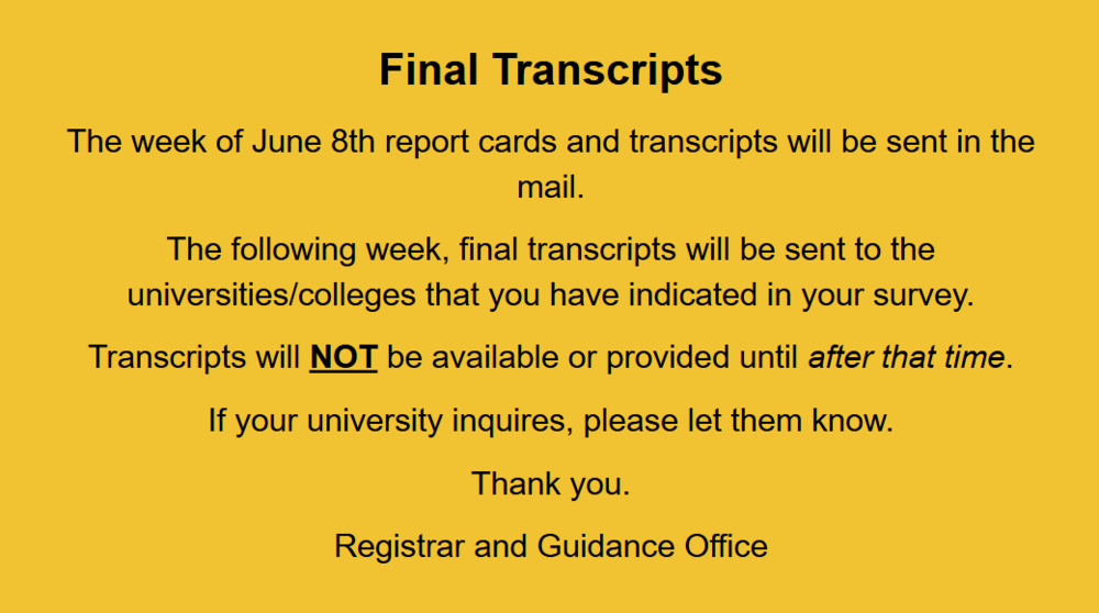 Final Transcripts