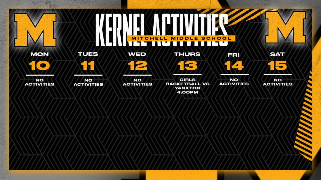 Mitchell Middle School Activities This Week