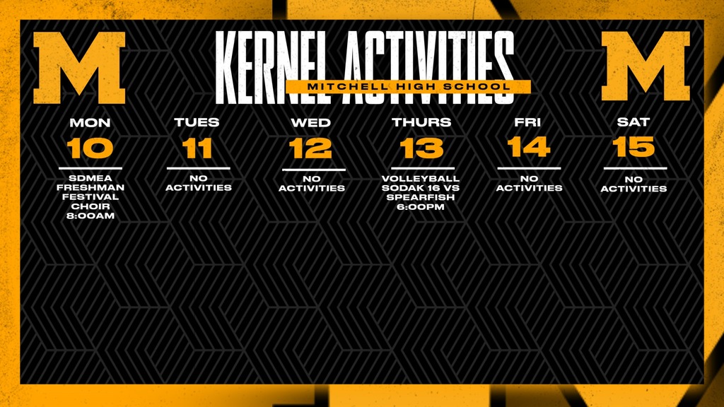 Mitchell High School Activities This Week