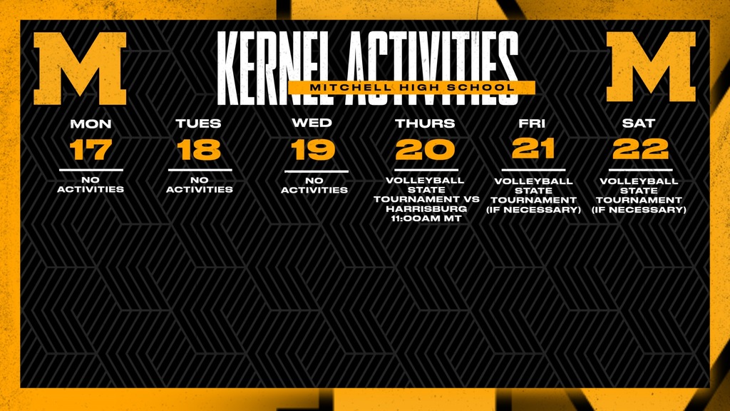 Mitchell High School Activities This Week