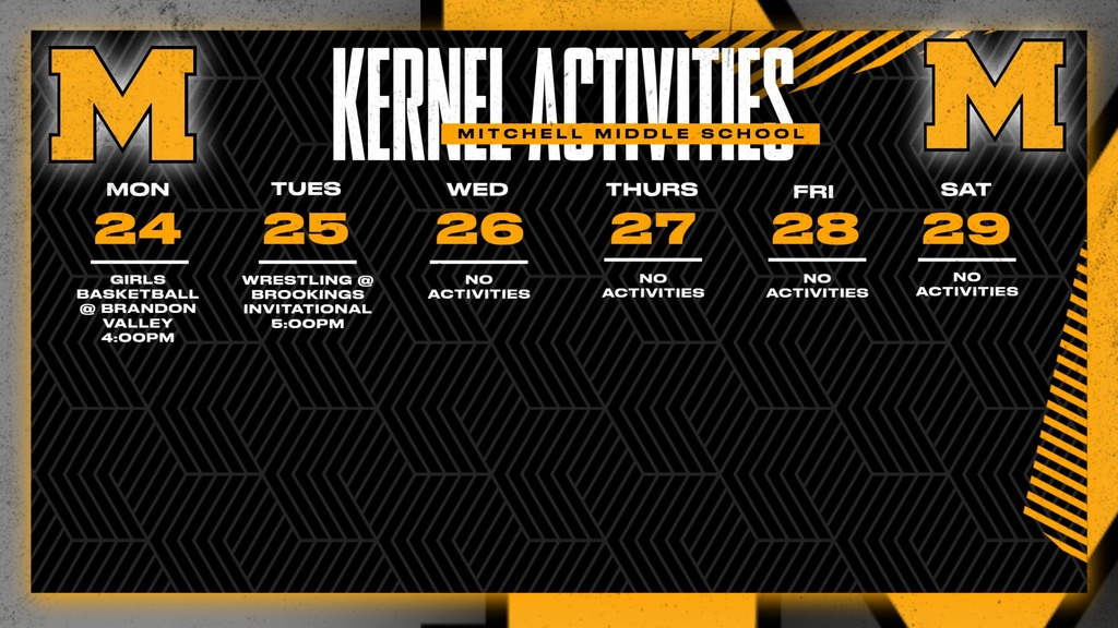 Mitchell Middle School Activities This Week