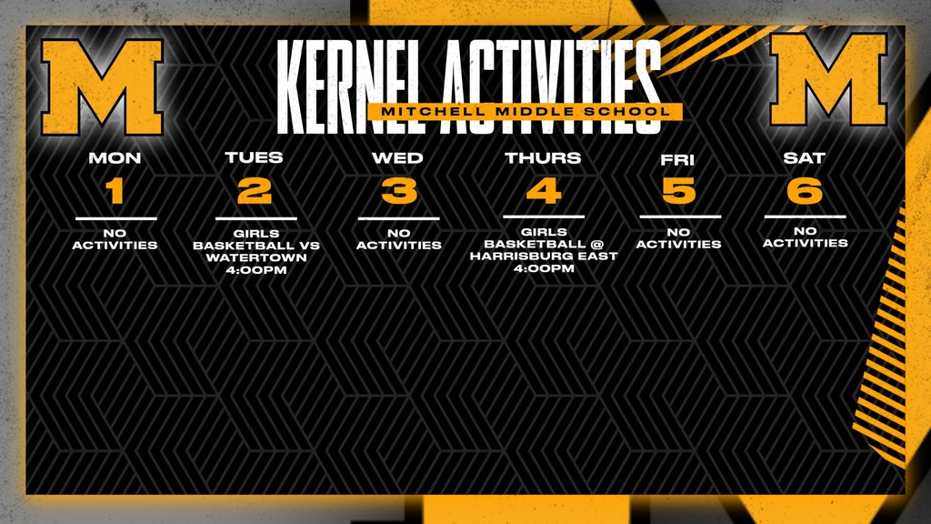 Mitchell Middle School Activities This Week