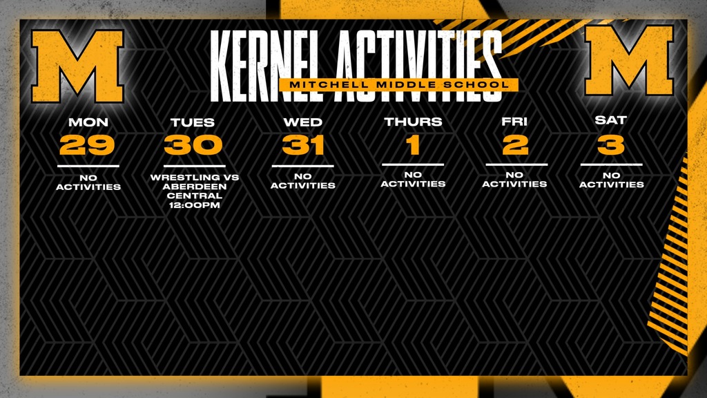 Mitchell Middle School Activities This Week