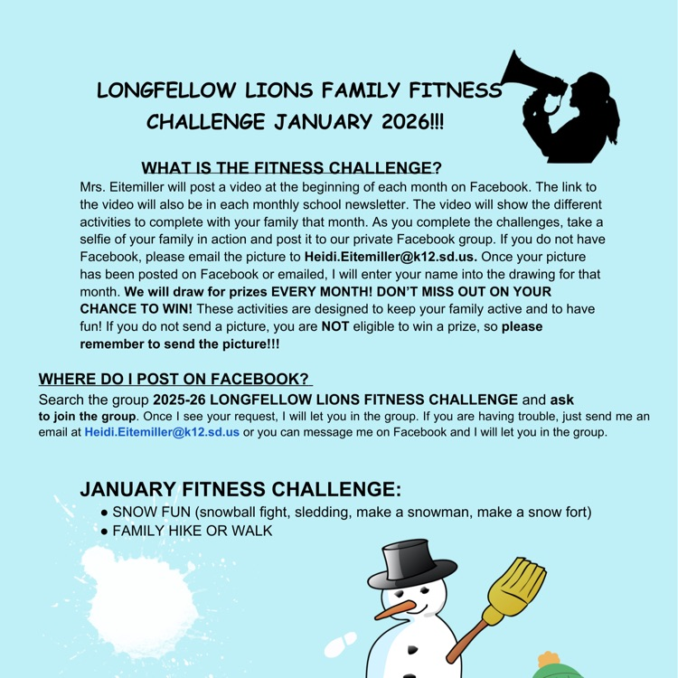 January family fitness challenge