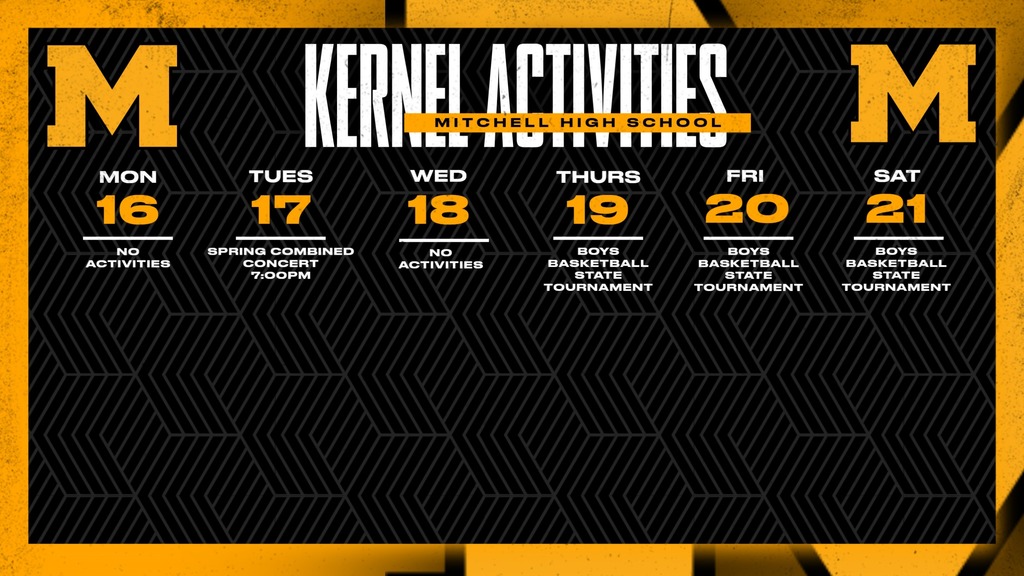 Mitchell High School Activities This Week