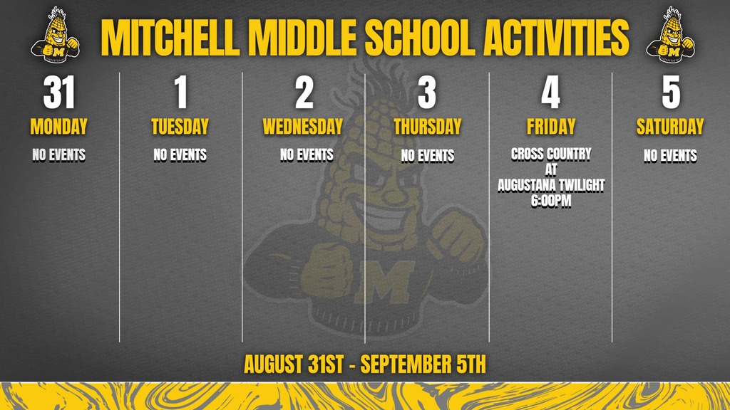Mitchell Middle School Activities This Week