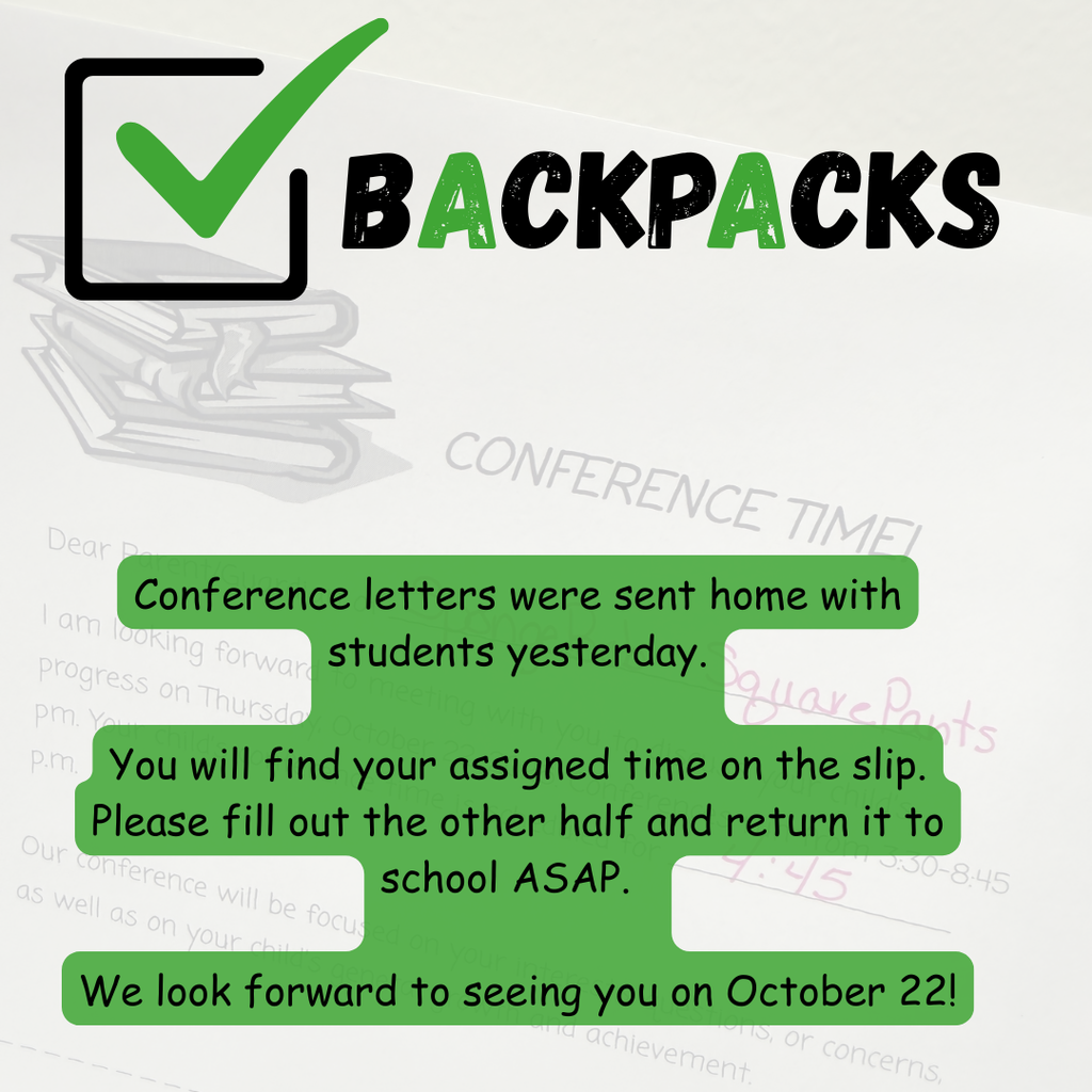 Conference letters sent home