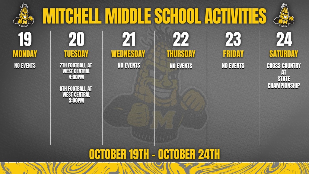 Mitchell Middle School Activities This Week