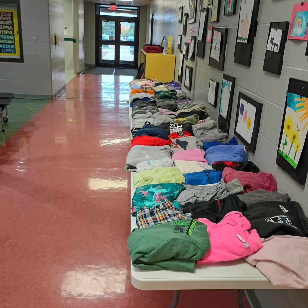 two tables full lost and found