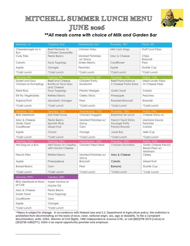 june menu