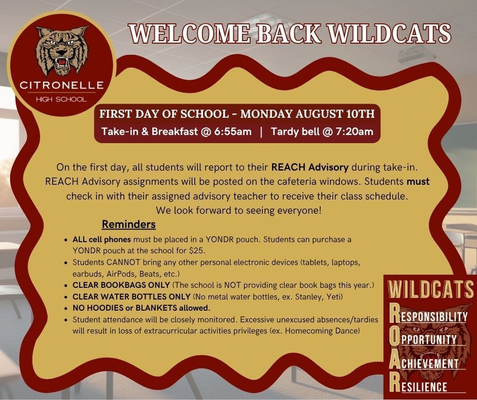 Back to School Reminders 26-27