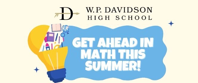 Get ahead in math this summer flyer