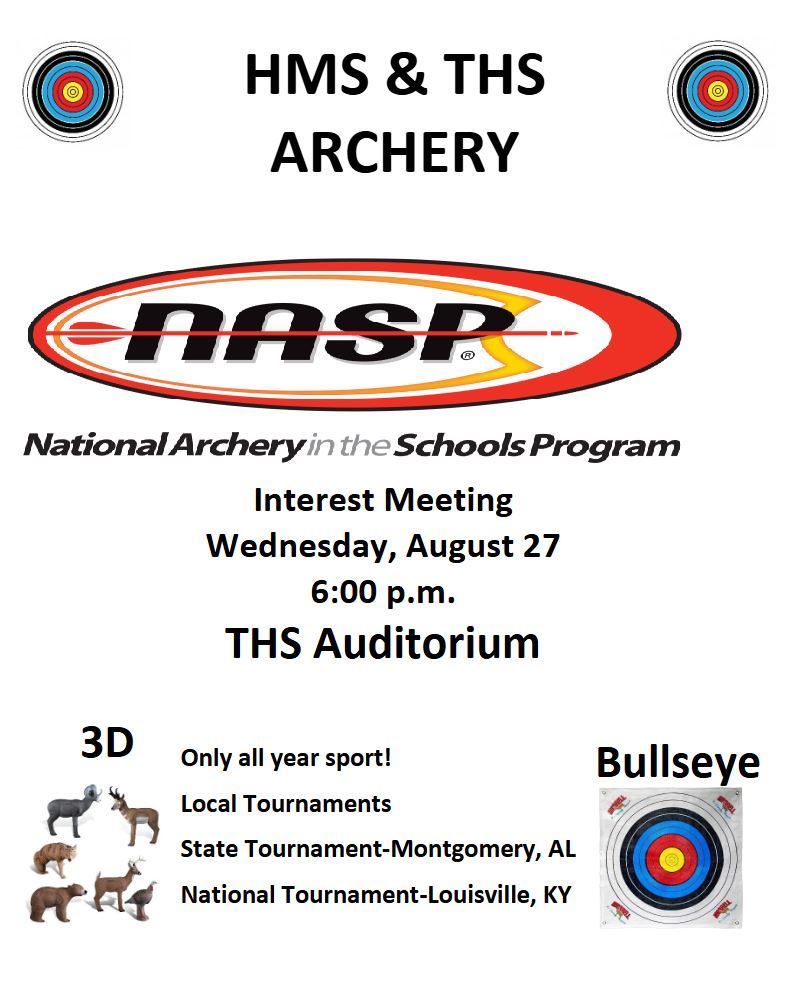 archery interest meeting Aug. 27 6pm