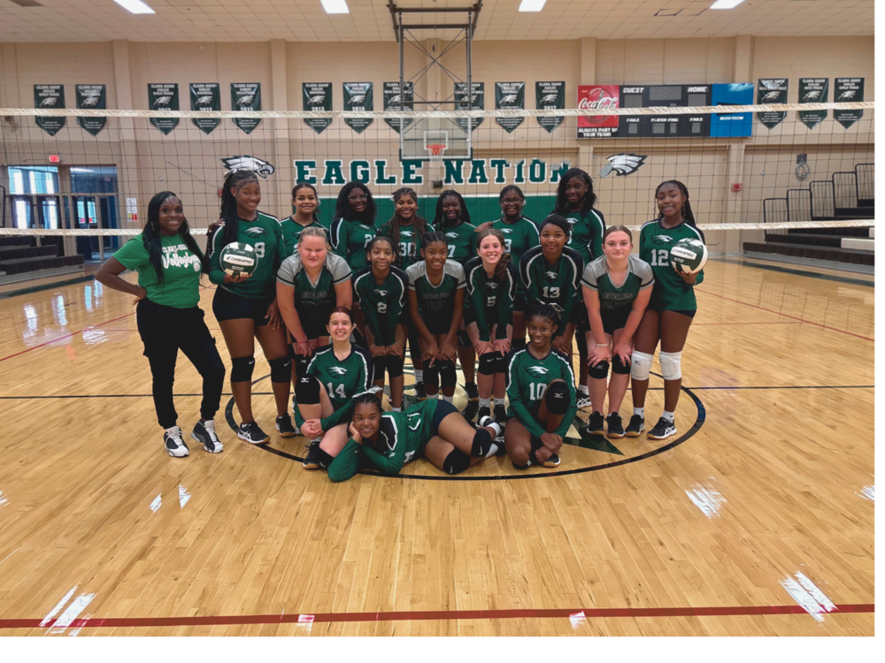 Team picture of the volleyball team 