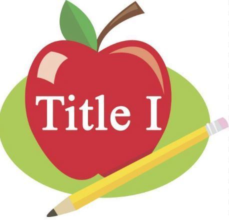 Title I red apple yellow pencil green leaf picture